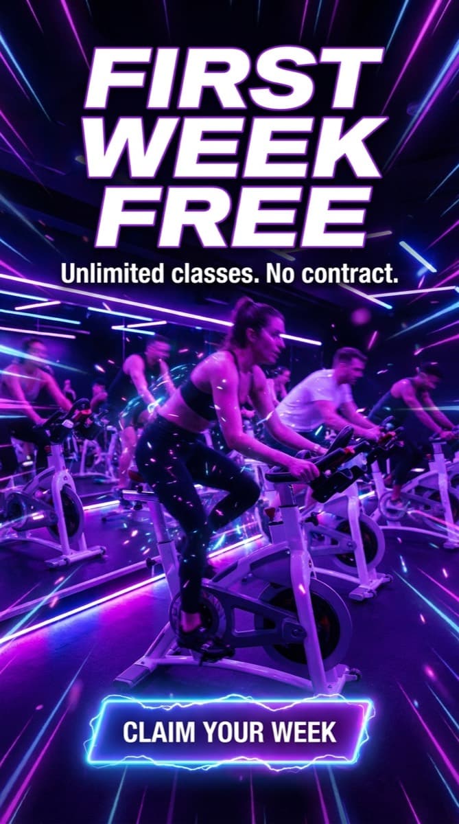 Fitness studio story ad