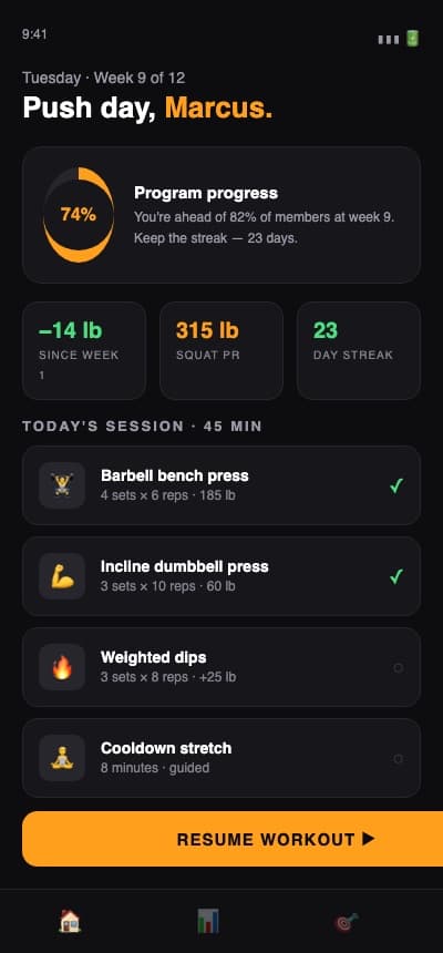IRONPEAK member app
